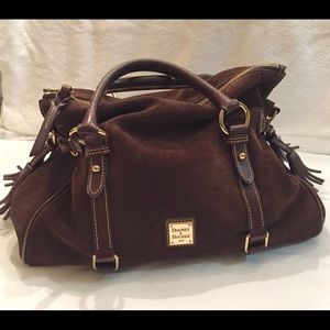 Dooney & Bourke suede medium satchel